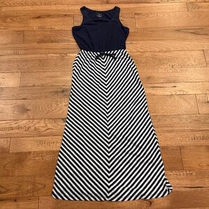 Sonoma Life + Style Sleeveless Blue and Gray Maxi Dress - Size XS